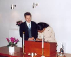 wedding ceremony at the town hall