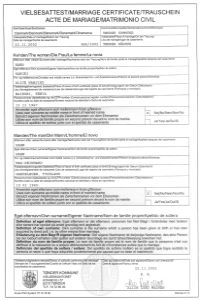 Marriage Certificate